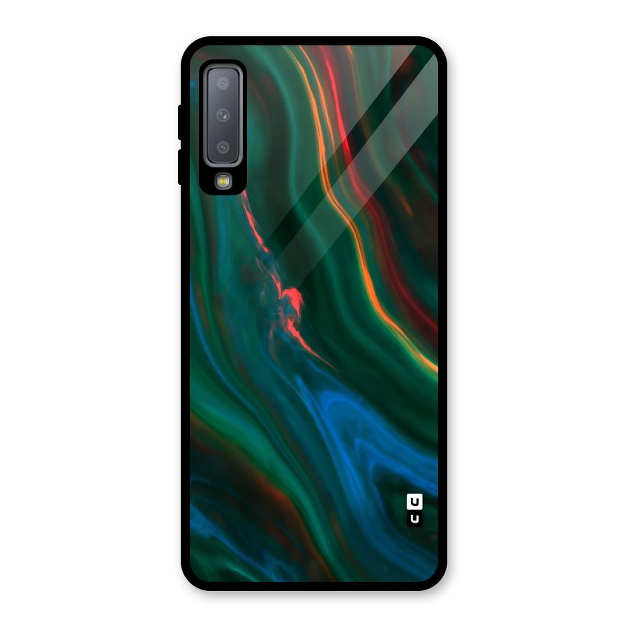Inverse Marble Glass Back Case for Galaxy A7 (2018)