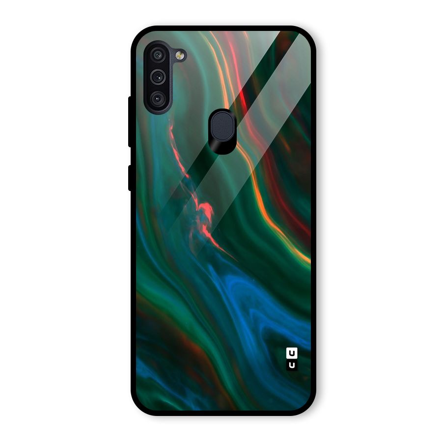 Inverse Marble Glass Back Case for Galaxy M11