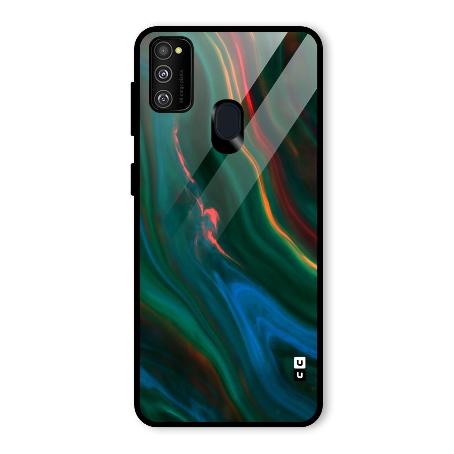 Inverse Marble Glass Back Case for Galaxy M30s