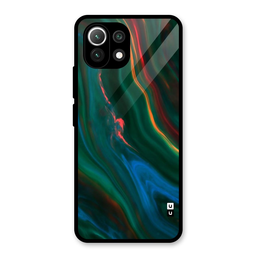 Inverse Marble Glass Back Case for Mi 11 Lite NE 5G
