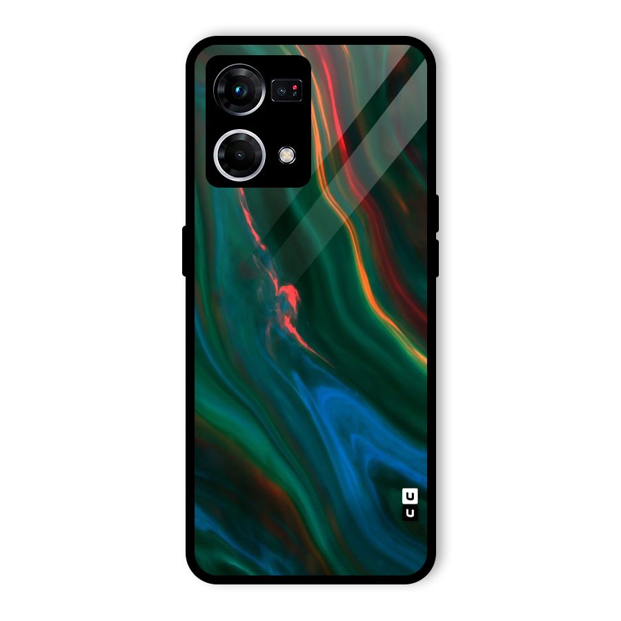 Inverse Marble Glass Back Case for Oppo F21 Pro 5G