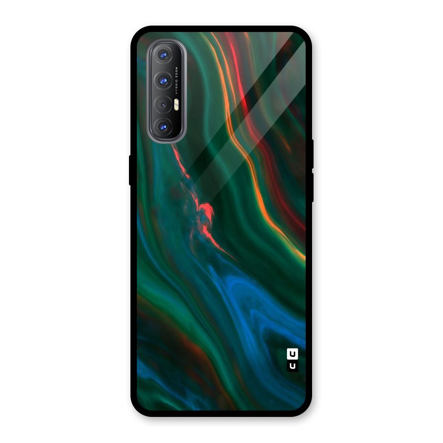 Inverse Marble Glass Back Case for Oppo Reno3 Pro