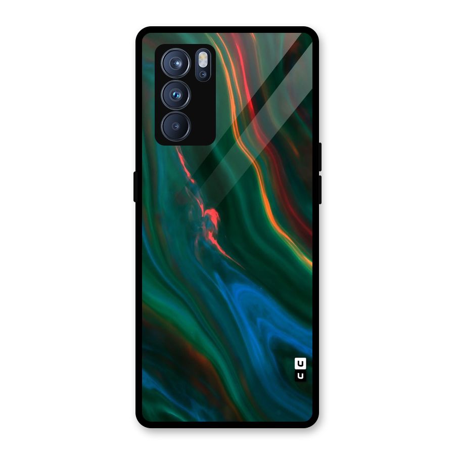 Inverse Marble Glass Back Case for Oppo Reno6 Pro 5G
