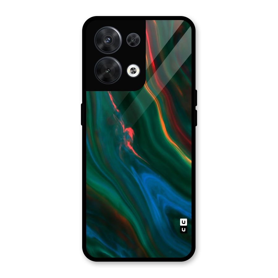 Inverse Marble Glass Back Case for Oppo Reno8 5G