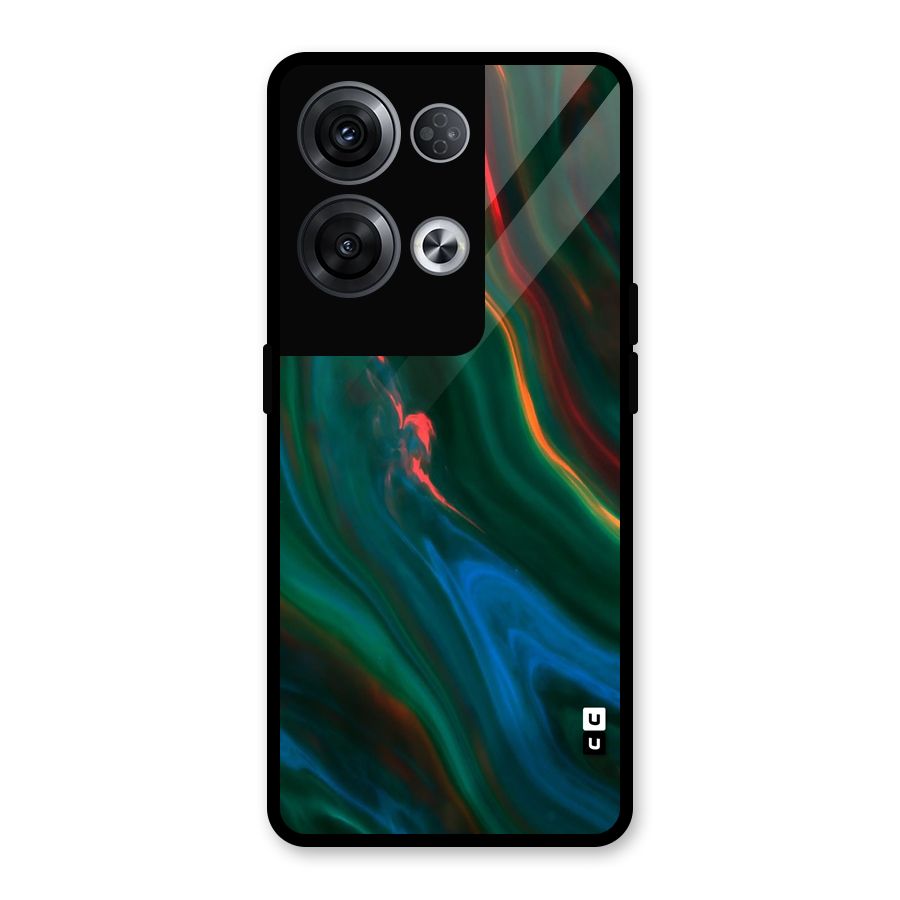 Inverse Marble Glass Back Case for Oppo Reno8 Pro 5G