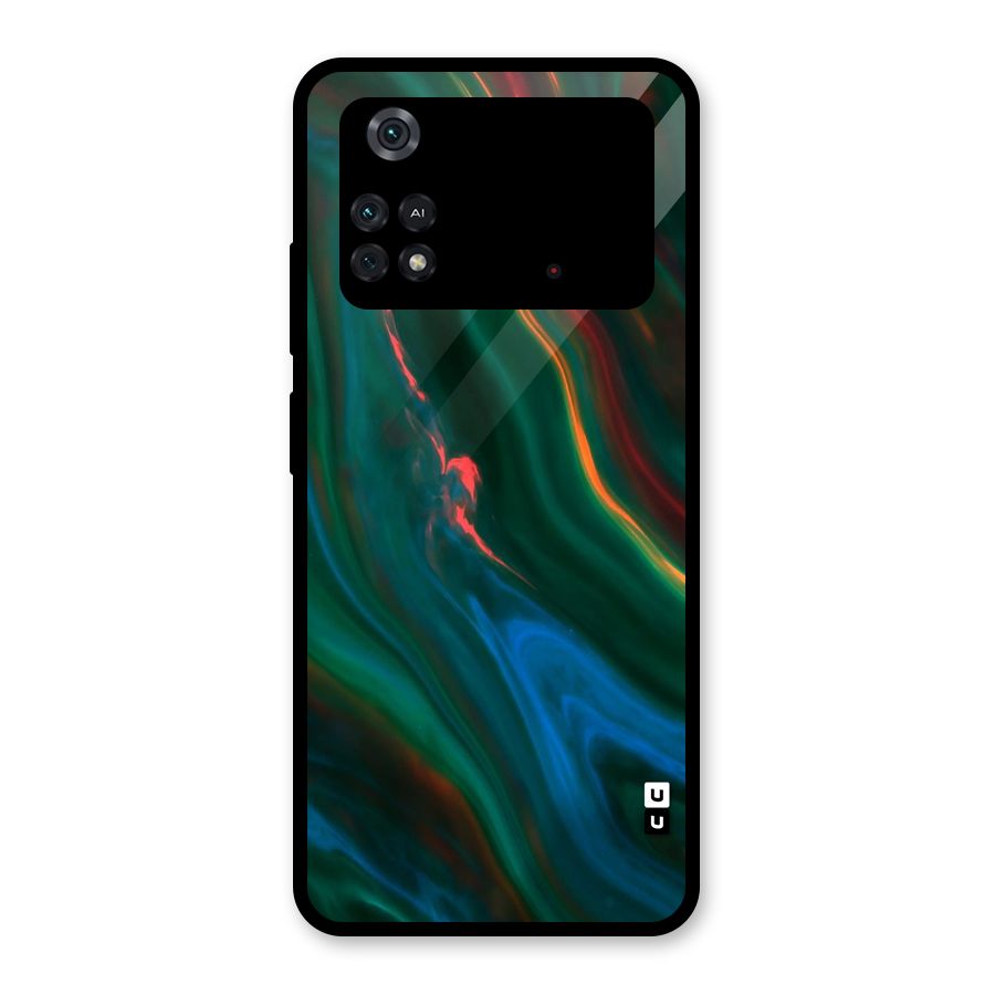 Inverse Marble Glass Back Case for Poco M4 Pro 4G