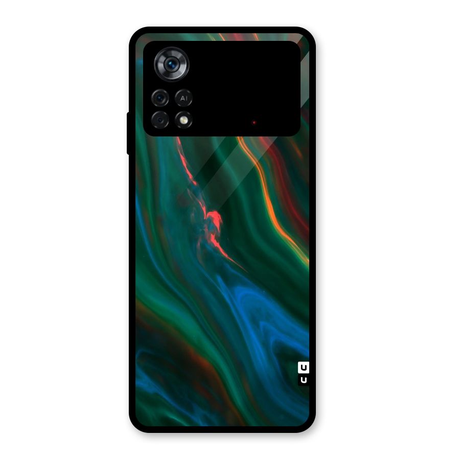 Inverse Marble Glass Back Case for Poco X4 Pro 5G