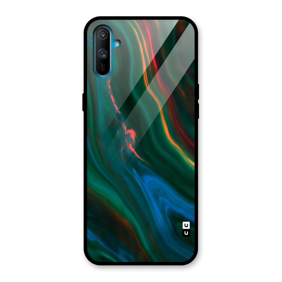 Inverse Marble Glass Back Case for Realme C3