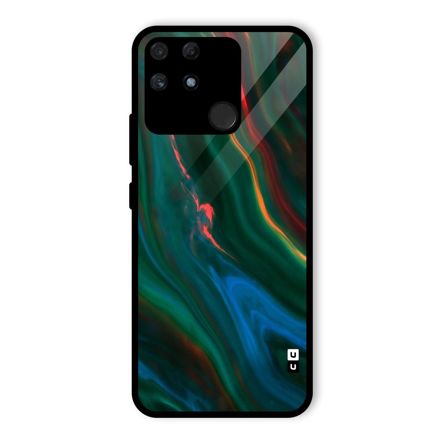 Inverse Marble Glass Back Case for Realme Narzo 50A