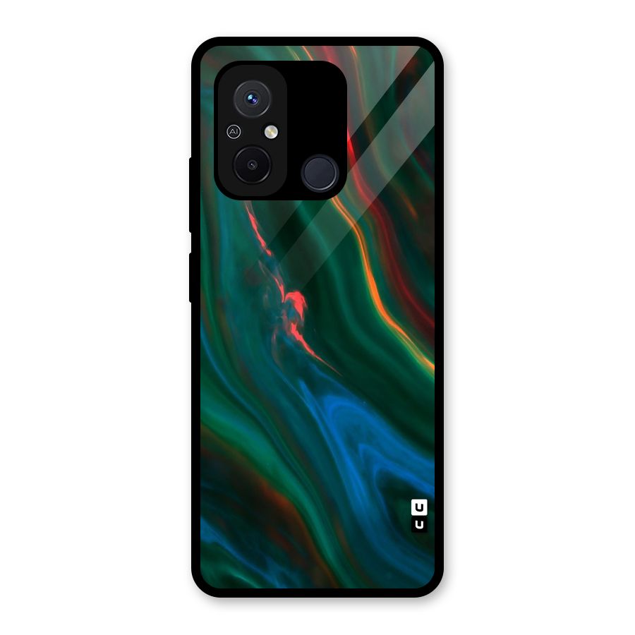 Inverse Marble Glass Back Case for Redmi 12C