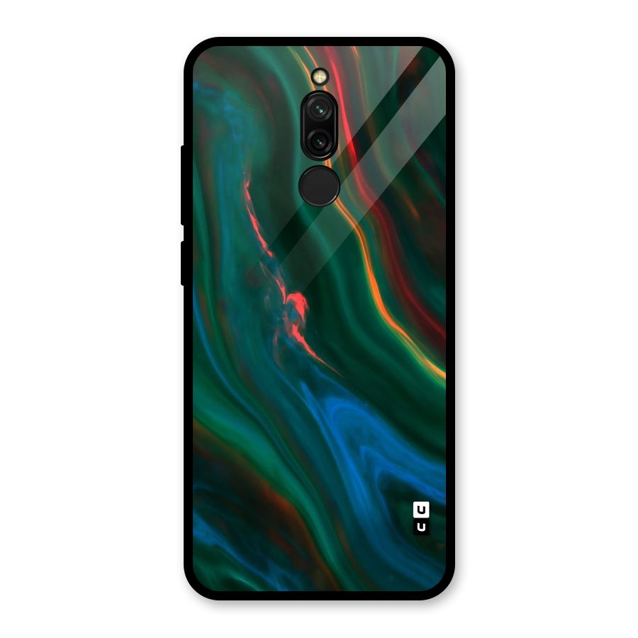 Inverse Marble Glass Back Case for Redmi 8