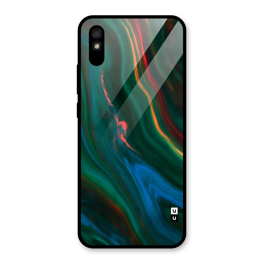 Inverse Marble Glass Back Case for Redmi 9A