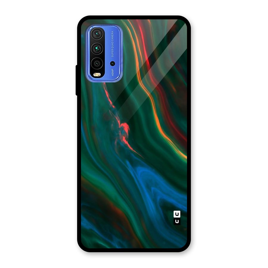 Inverse Marble Glass Back Case for Redmi 9 Power