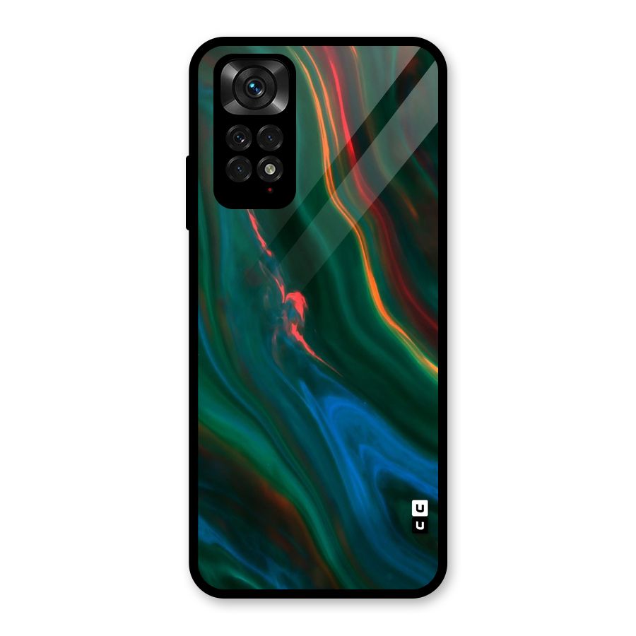 Inverse Marble Glass Back Case for Redmi Note 11
