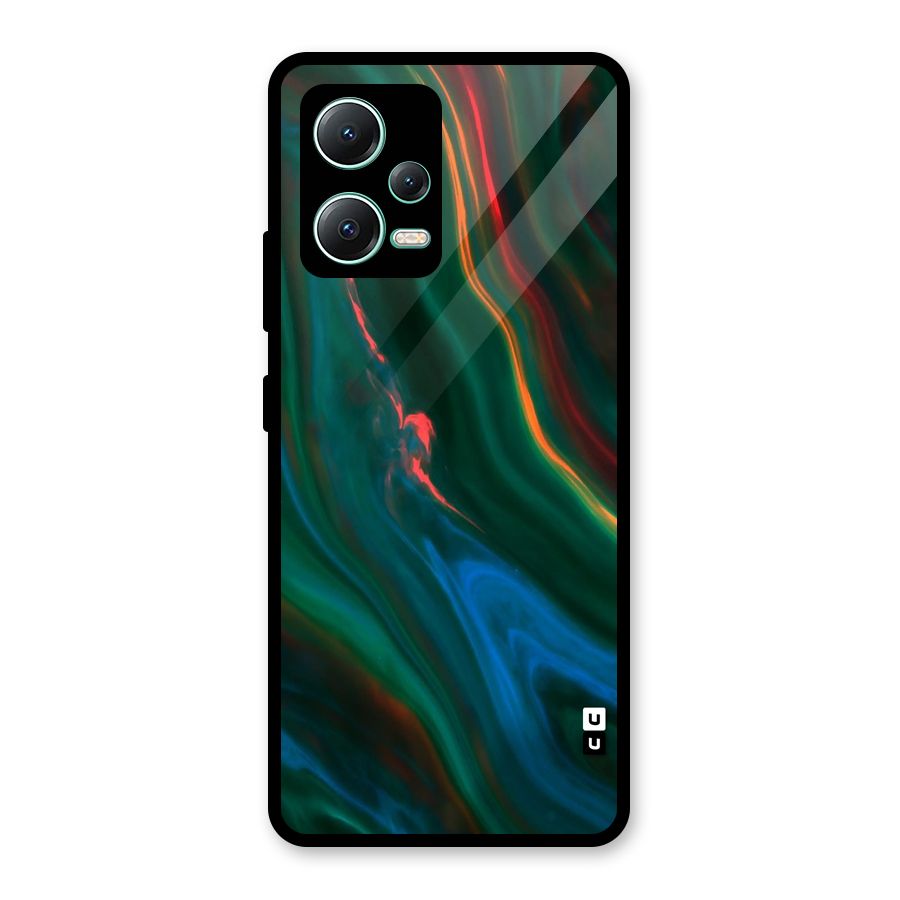 Inverse Marble Glass Back Case for Redmi Note 12 5G