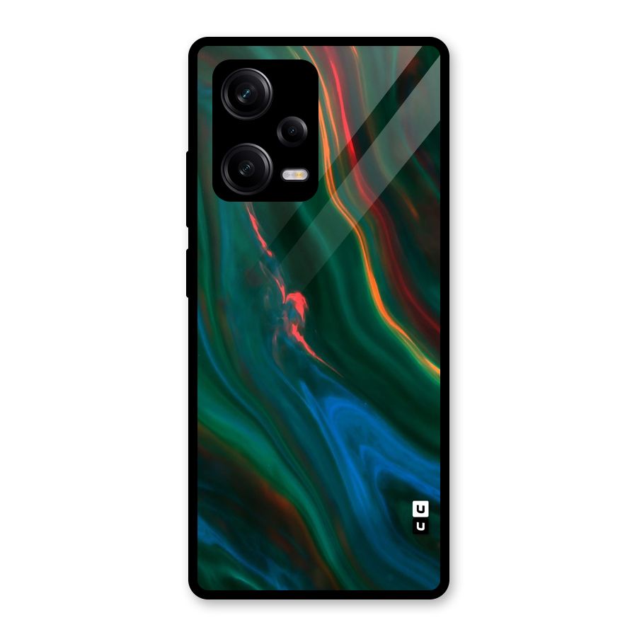 Inverse Marble Glass Back Case for Redmi Note 12 Pro