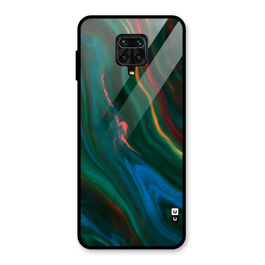 Inverse Marble Glass Back Case for Redmi Note 9 Pro