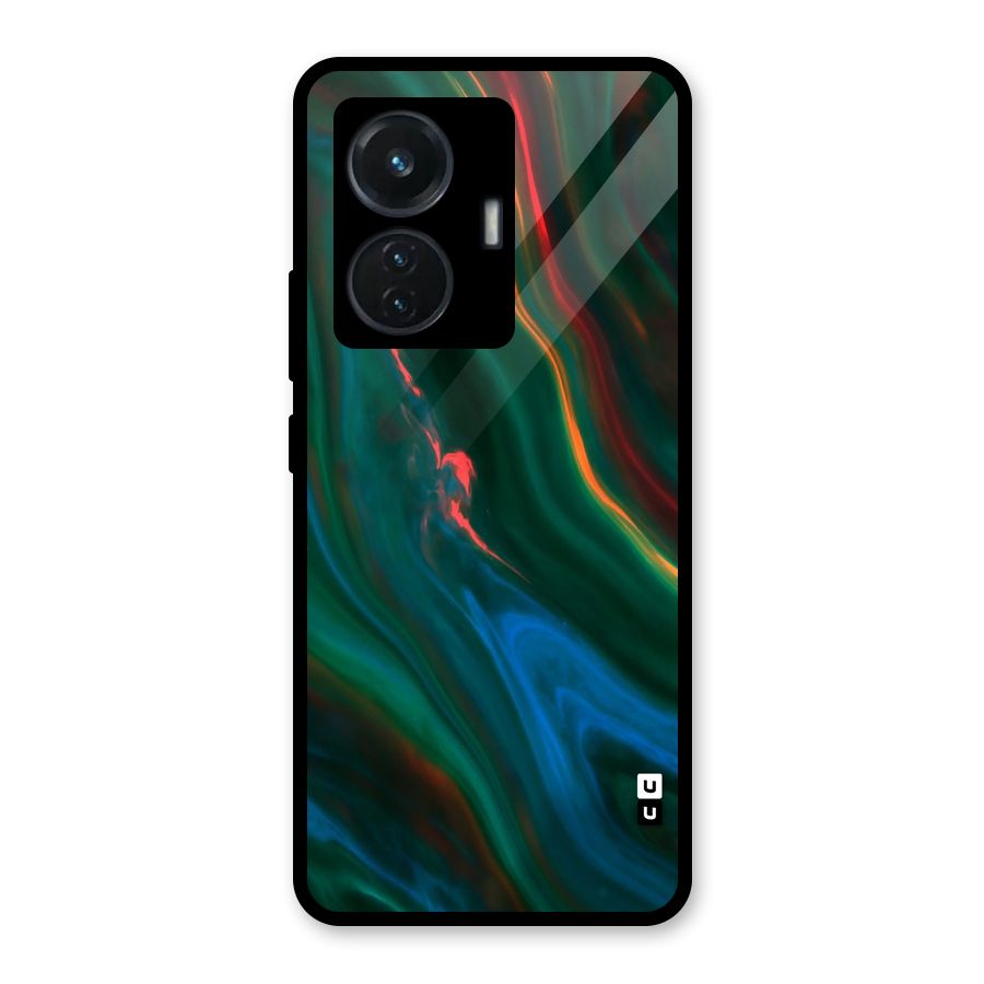 Inverse Marble Glass Back Case for Vivo T1 44W