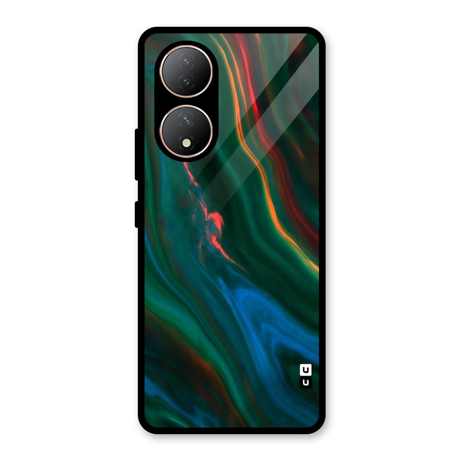 Inverse Marble Glass Back Case for Vivo T2