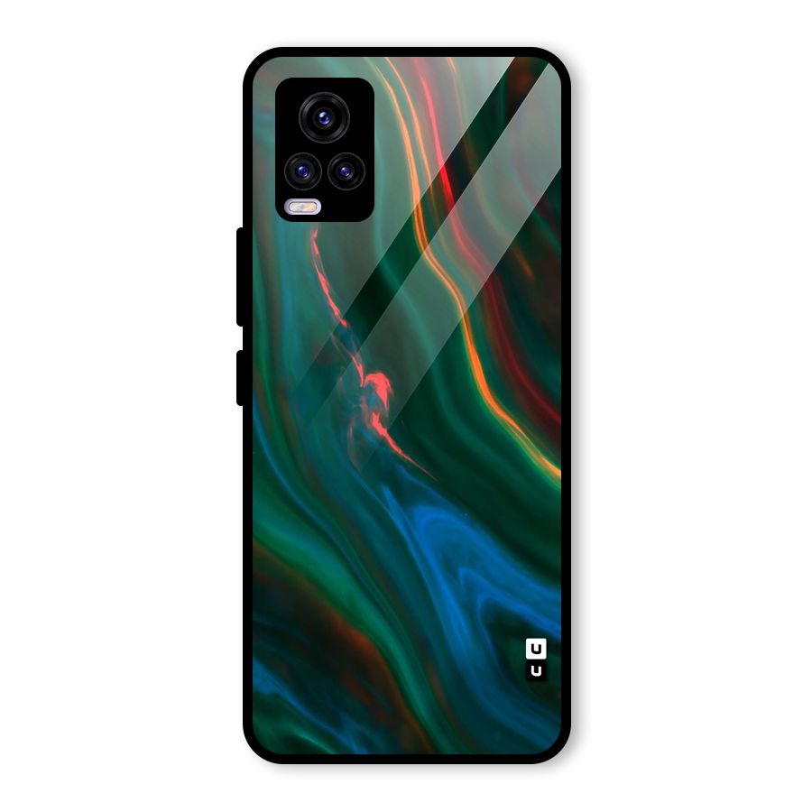 Inverse Marble Glass Back Case for Vivo V20 2021