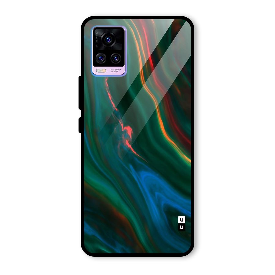 Inverse Marble Glass Back Case for Vivo V20 Pro