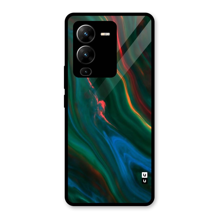 Inverse Marble Glass Back Case for Vivo V25 Pro