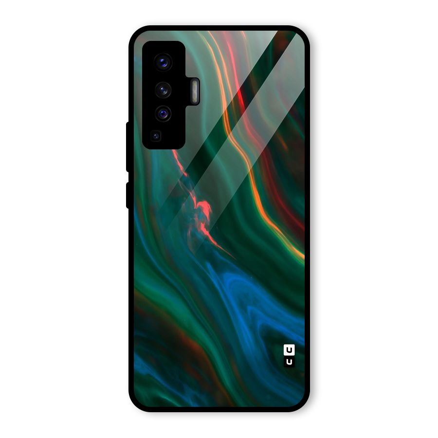Inverse Marble Glass Back Case for Vivo X50