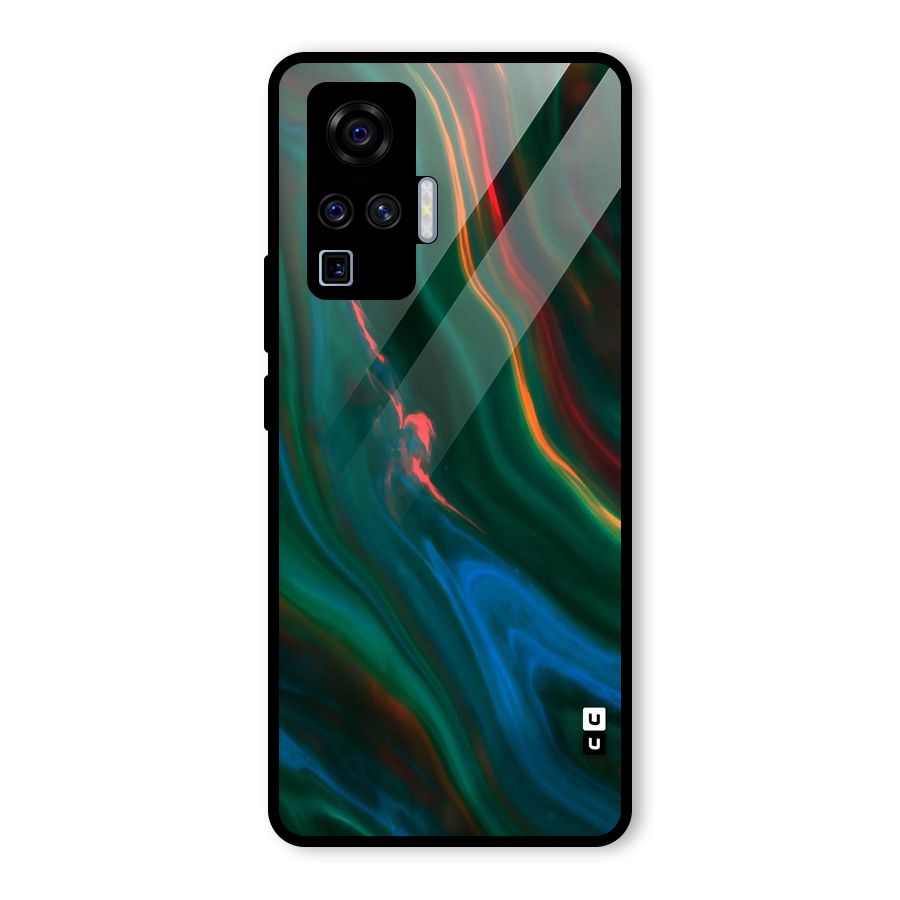 Inverse Marble Glass Back Case for Vivo X50 Pro