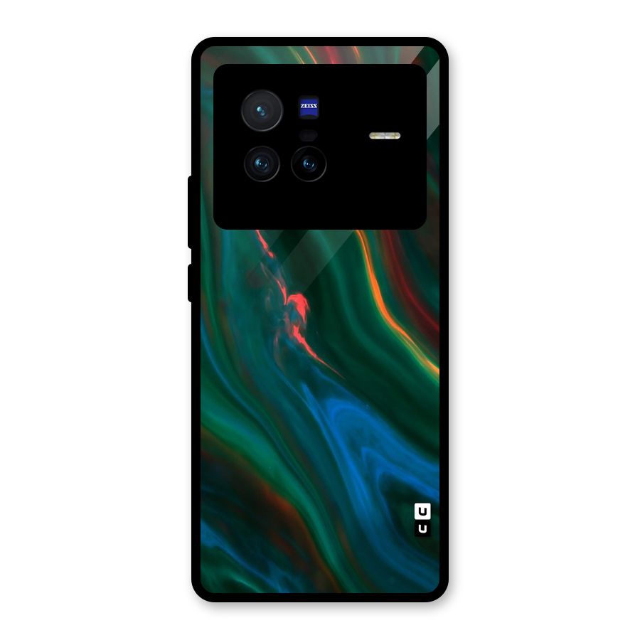 Inverse Marble Glass Back Case for Vivo X80