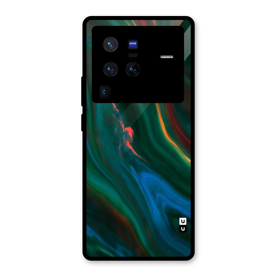 Inverse Marble Glass Back Case for Vivo X80 Pro