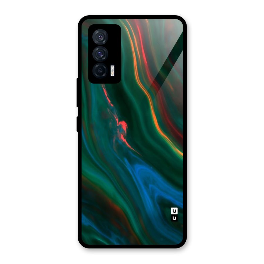 Inverse Marble Glass Back Case for Vivo iQOO 7 5G