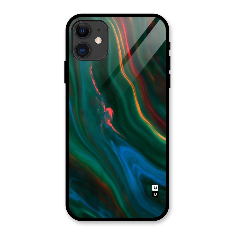 Inverse Marble Glass Back Case for iPhone 11