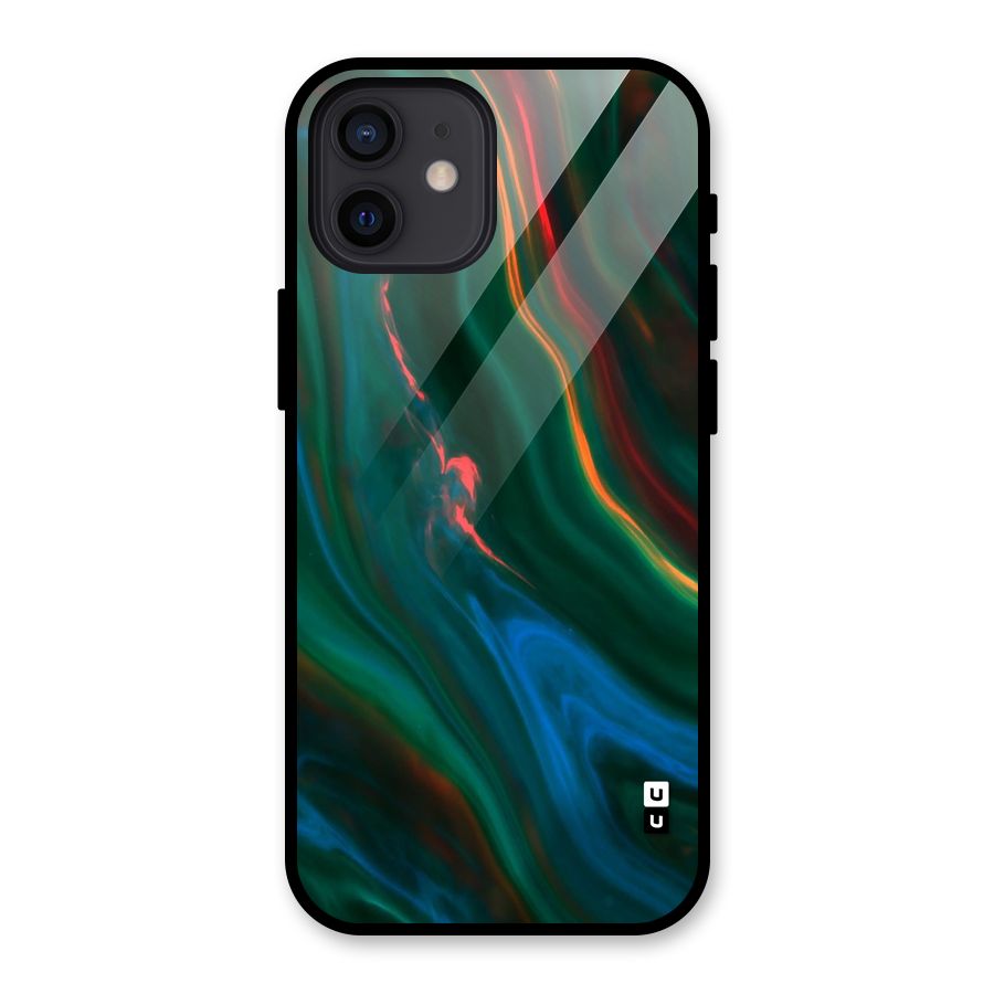 Inverse Marble Glass Back Case for iPhone 12