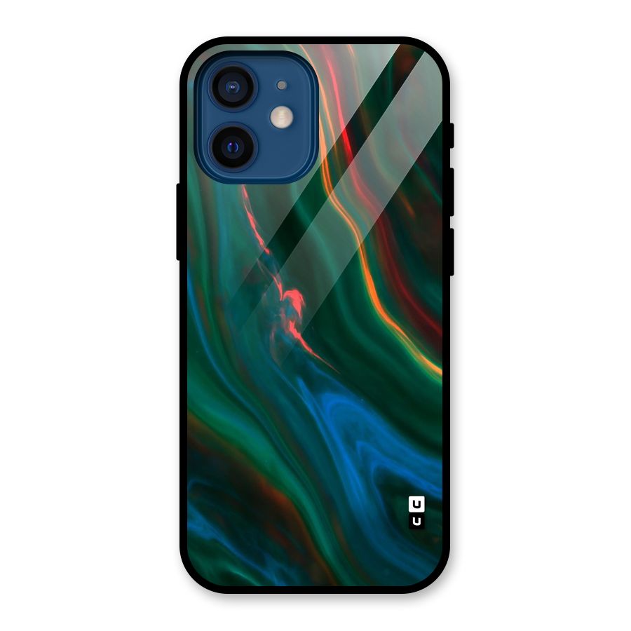 Inverse Marble Glass Back Case for iPhone 12 Mini