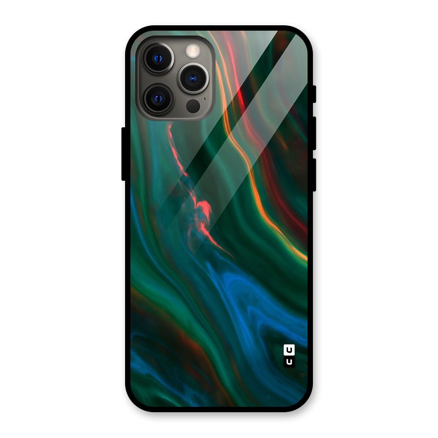 Inverse Marble Glass Back Case for iPhone 12 Pro Max