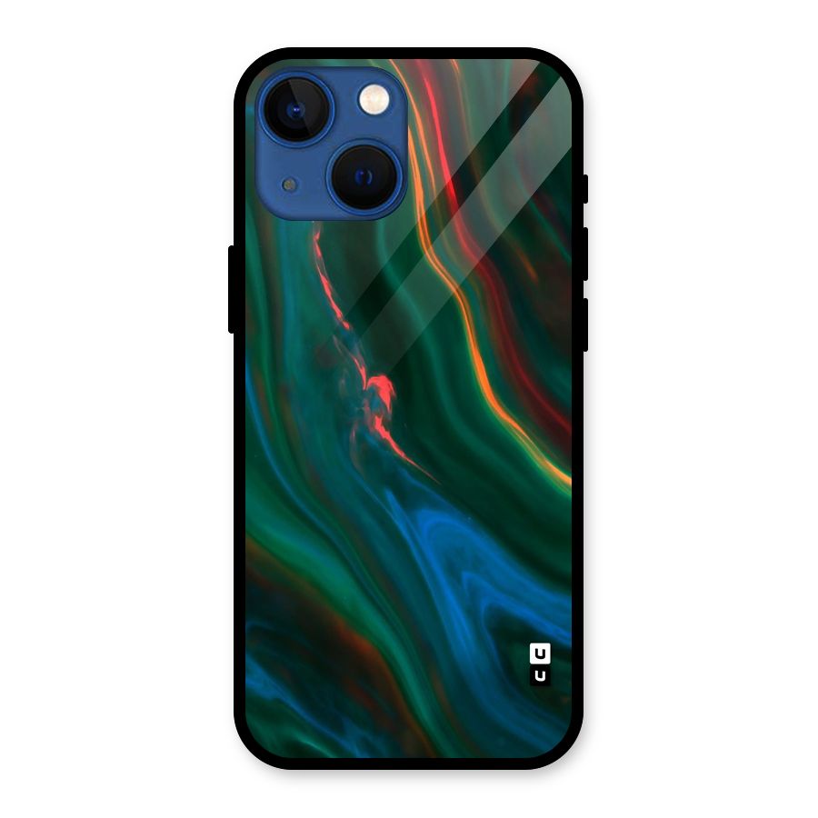 Inverse Marble Glass Back Case for iPhone 13 Mini