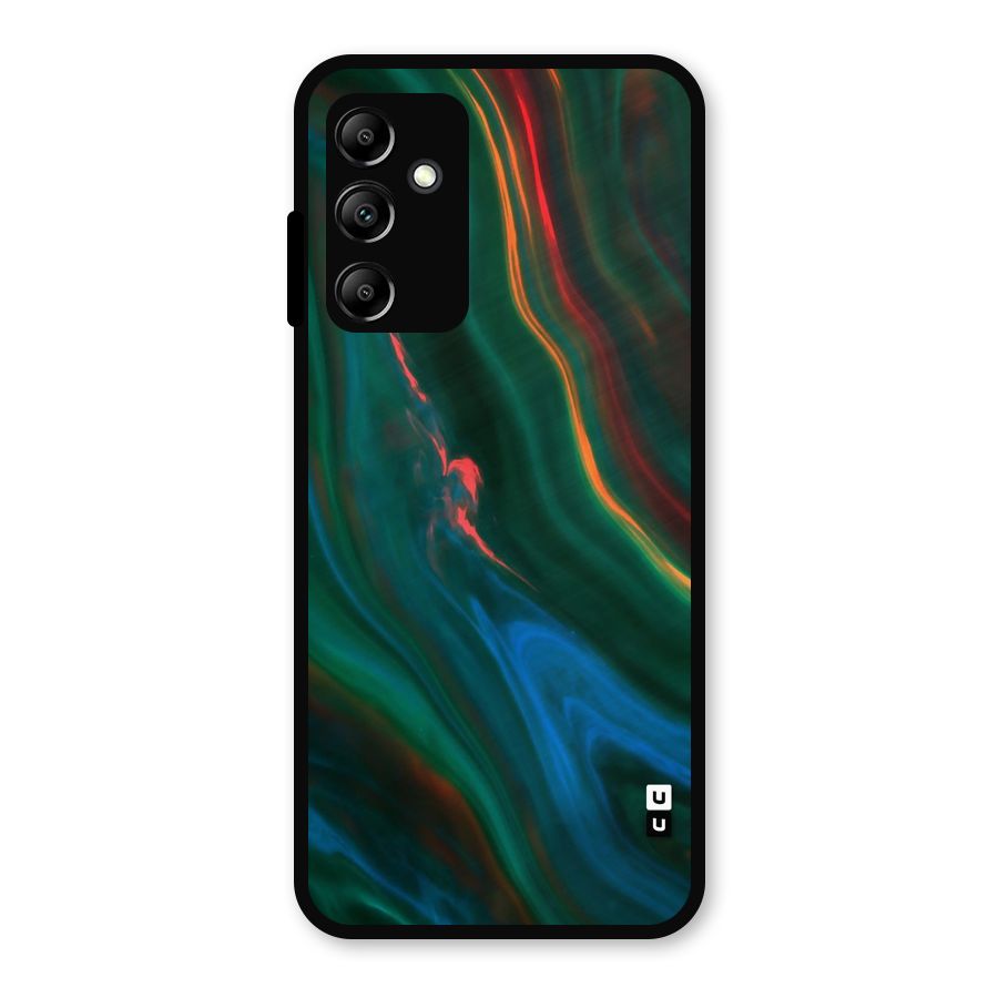 Inverse Marble Metal Back Case for Galaxy A14 5G