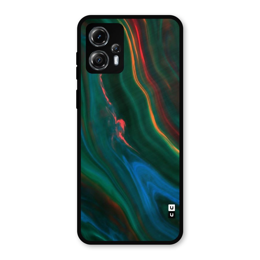 Inverse Marble Metal Back Case for Moto G13