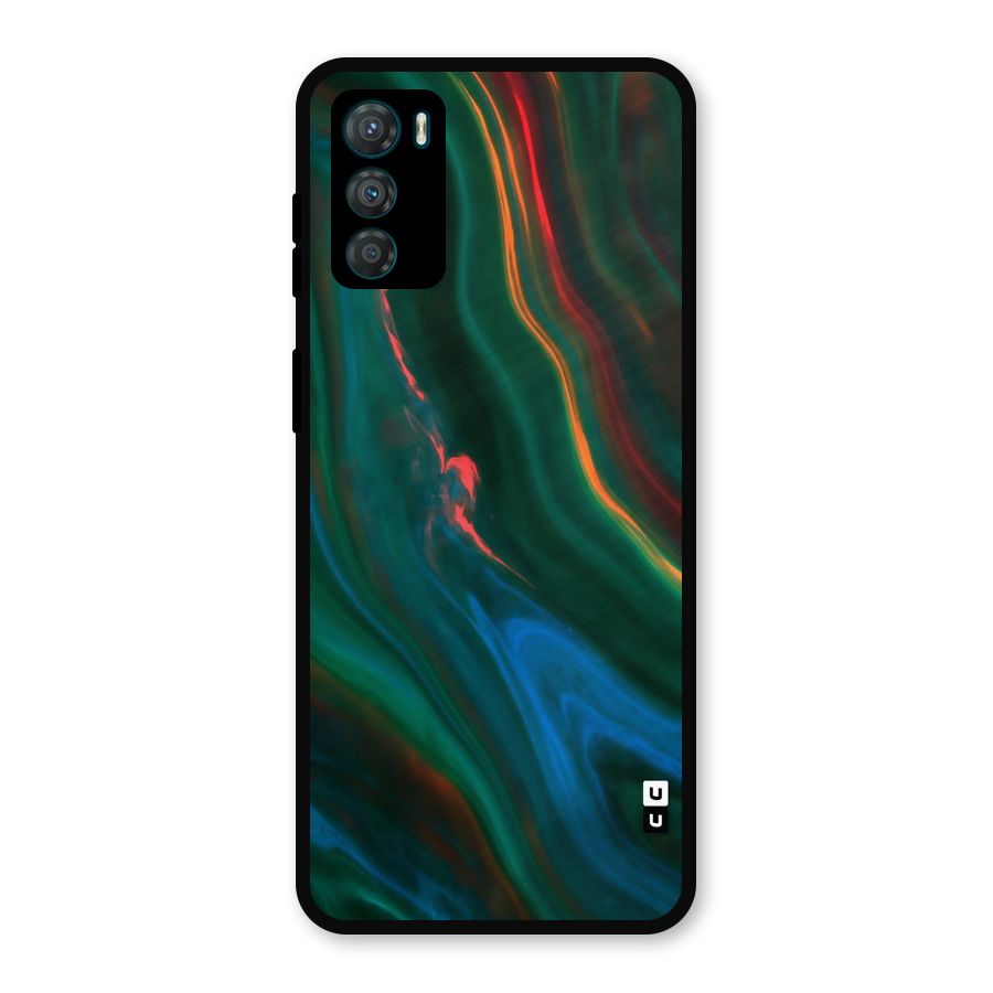 Inverse Marble Metal Back Case for Moto G42