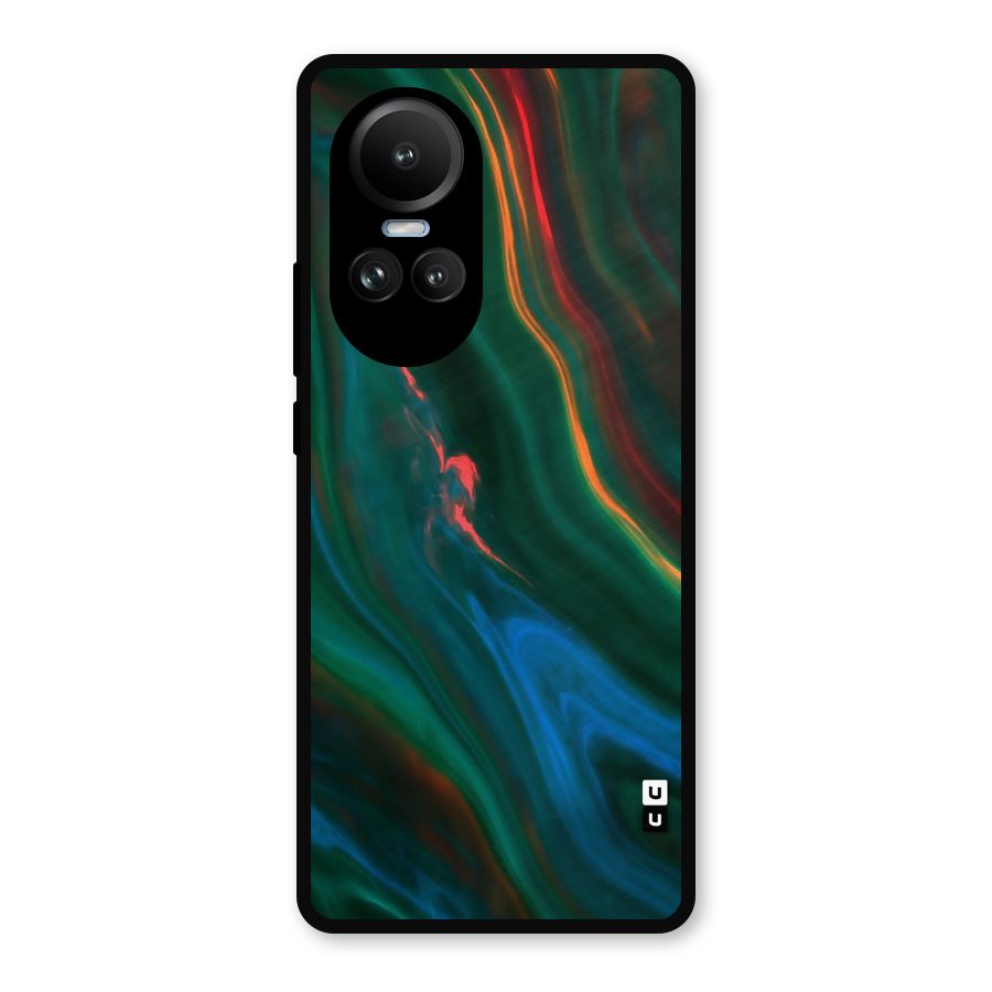 Inverse Marble Metal Back Case for Oppo Reno10 Pro