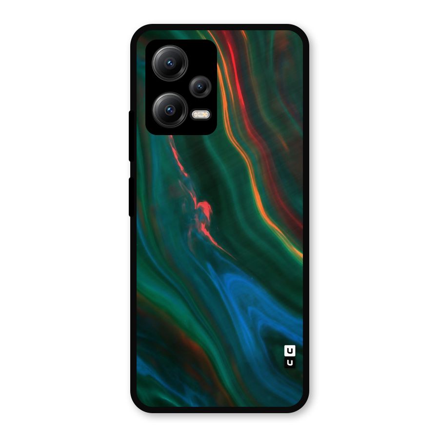Inverse Marble Metal Back Case for Redmi Note 12 5G