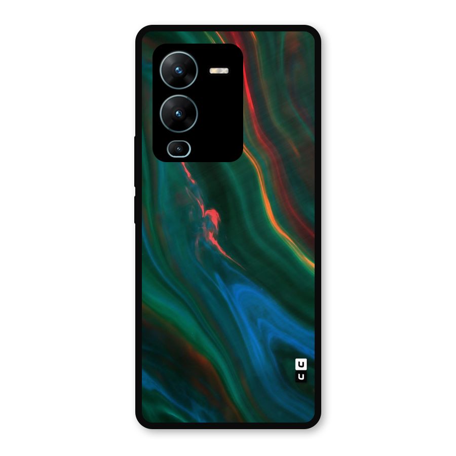 Inverse Marble Metal Back Case for Vivo V25 Pro