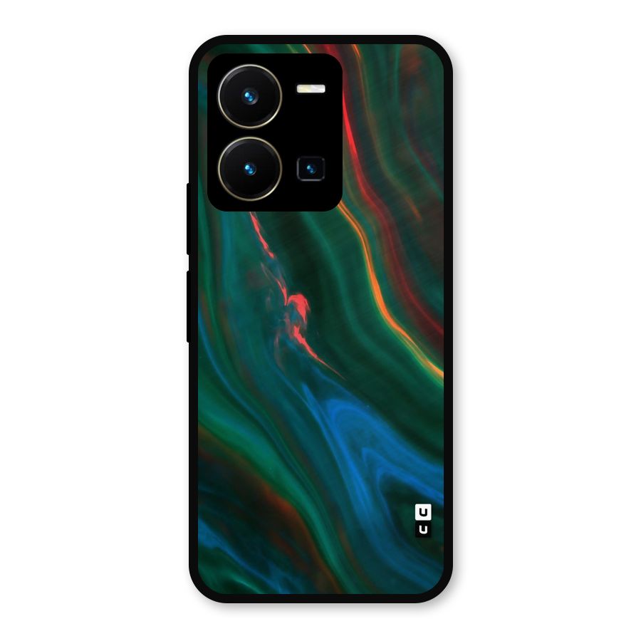 Inverse Marble Metal Back Case for Vivo Y35