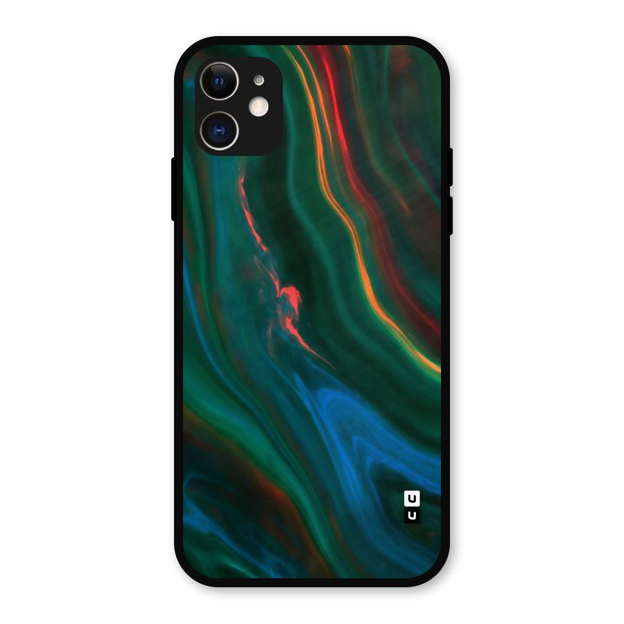 Inverse Marble Metal Back Case for iPhone 11