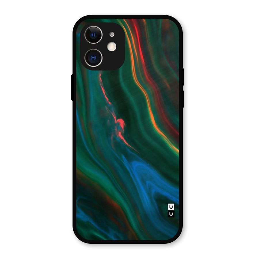Inverse Marble Metal Back Case for iPhone 12