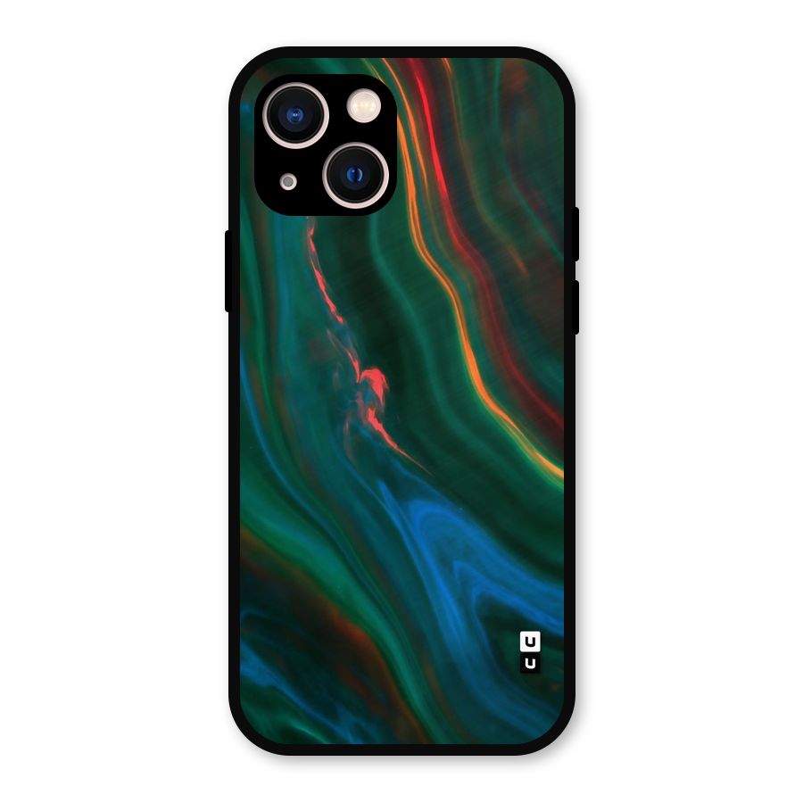 Inverse Marble Metal Back Case for iPhone 13