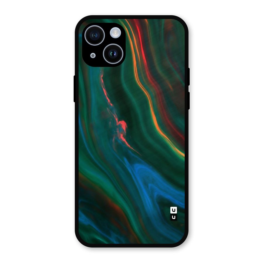 Inverse Marble Metal Back Case for iPhone 14
