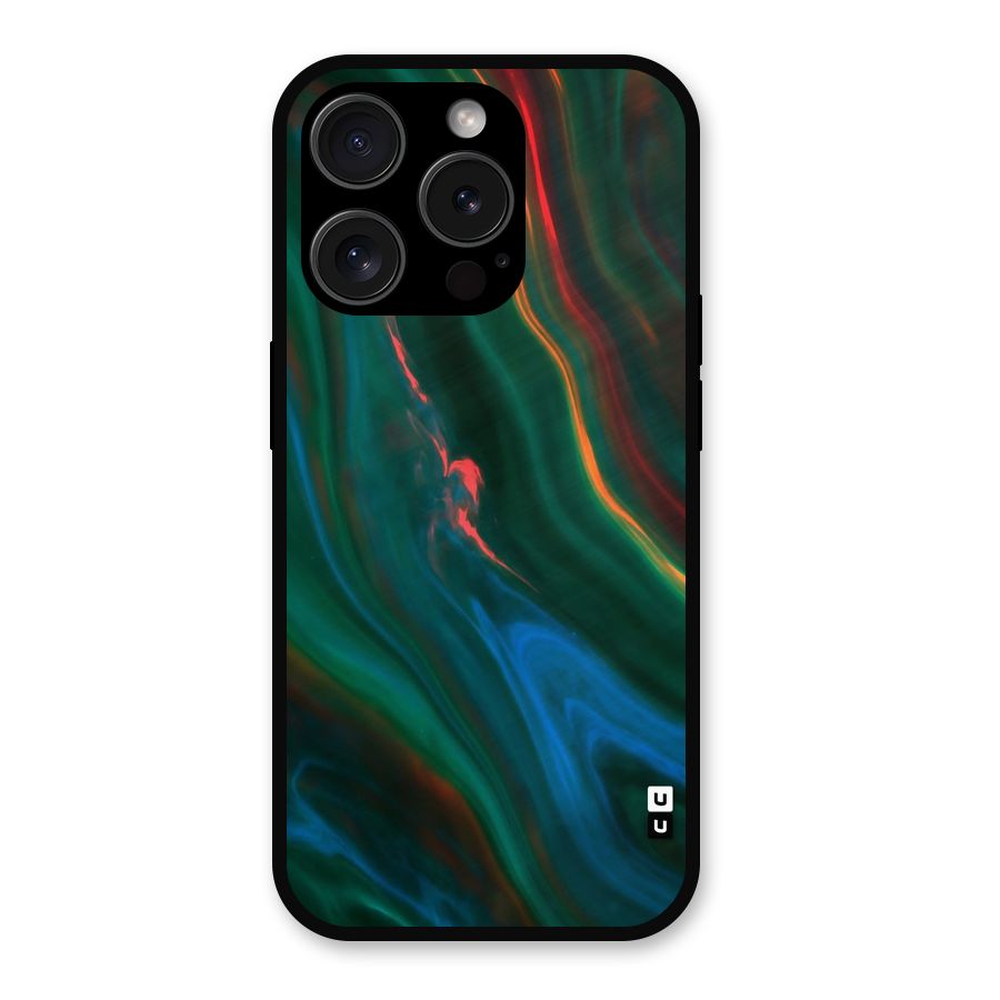 Inverse Marble Metal Back Case for iPhone 15 Pro