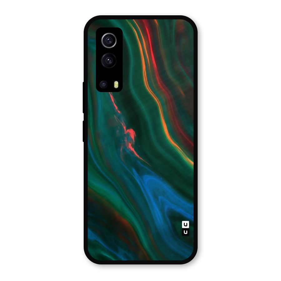 Inverse Marble Metal Back Case for iQOO Z3