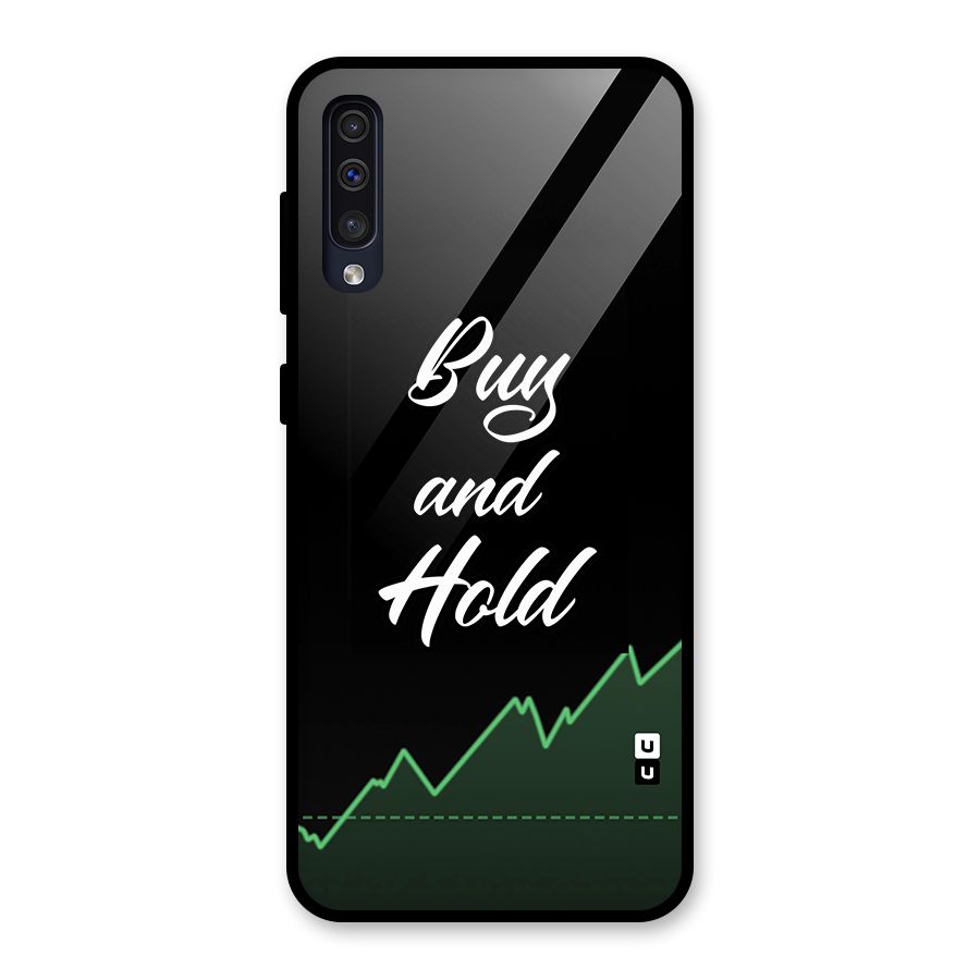 Investors Quote Buy and Hold Glass Back Case for Galaxy A50